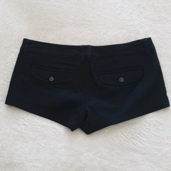 American Eagle black twill short shorts - Picture 4 of 9